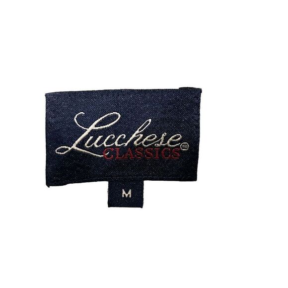 Lucchese Classics Mens Button Down Medium Green Shirt Casual Pocket 100% Cotton - Picture 4 of 4